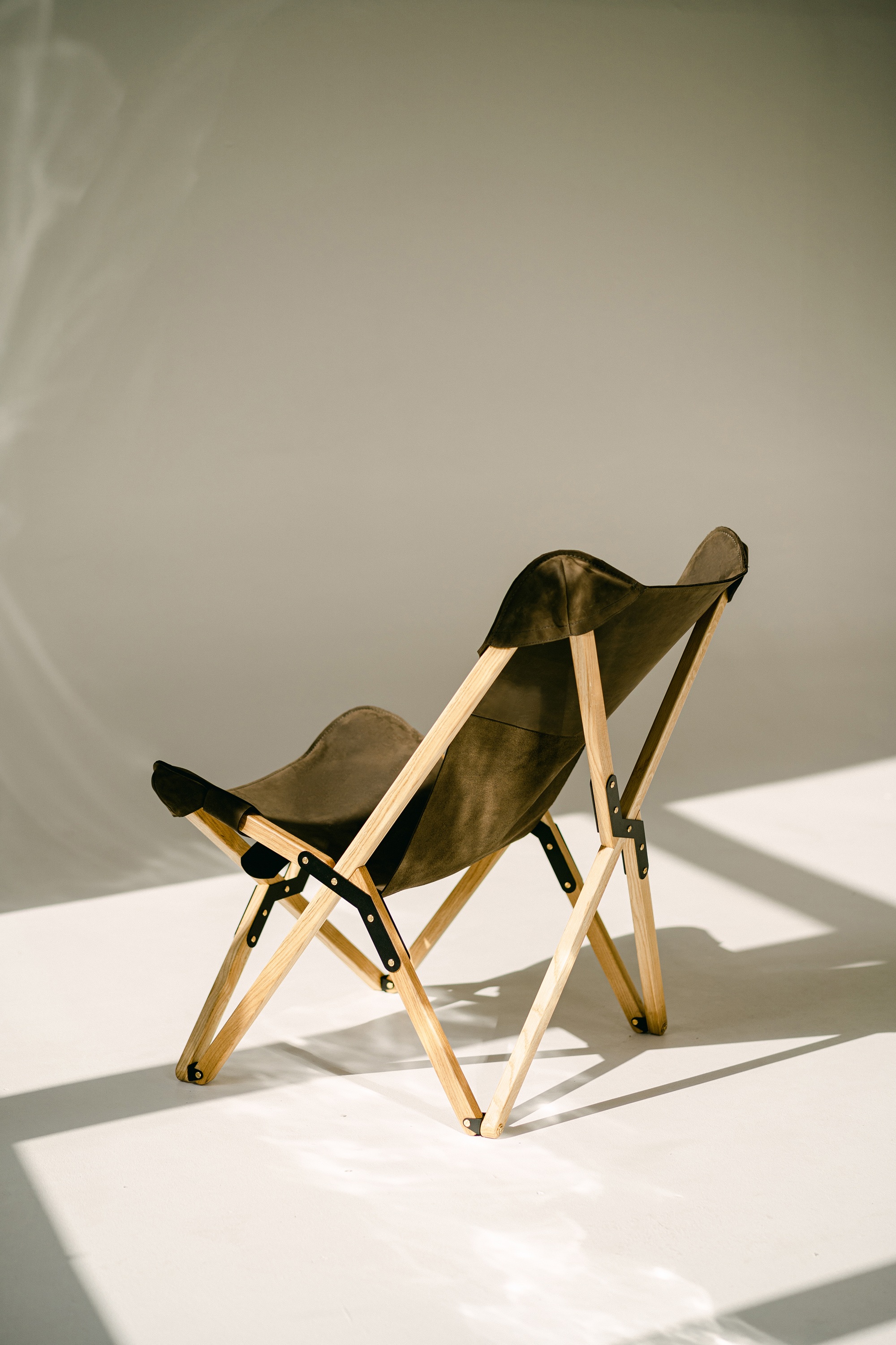 Indoor outdoor folding chair handcrafted